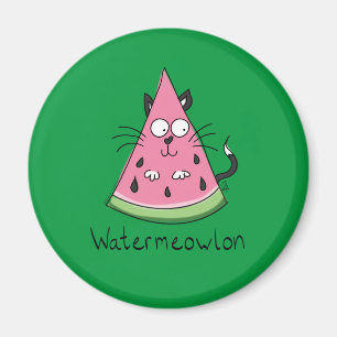 Imán Funny Cat Watermelon Cute Kids