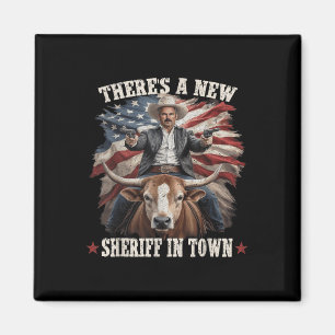 Imán Funny Chad Bianco Cowboy Bianco Para El Gobierno D