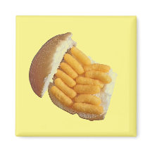 Funny Cheesy Puff Magnet