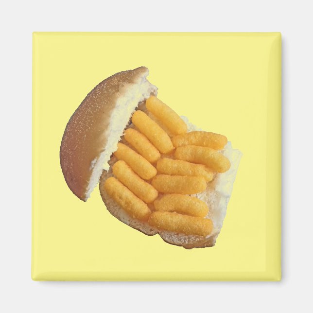 Imán Funny Cheesy Puff Magnet (Frente)