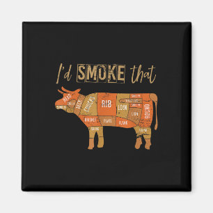 Imán Funny Chef Bbq Ahumado Carne Grill Master Gift