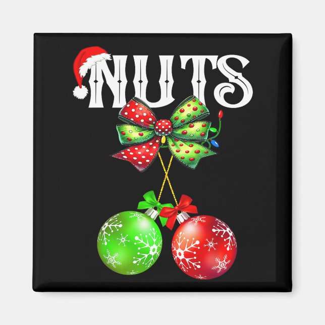 Imán Funny Chest Nuts Chestnuts Matching Family Christm (Frente)