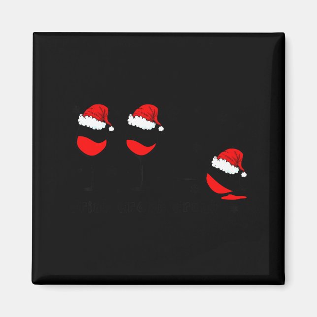 Imán Funny Christmas Drink Drank Drunk Xmas Holiday  (Frente)