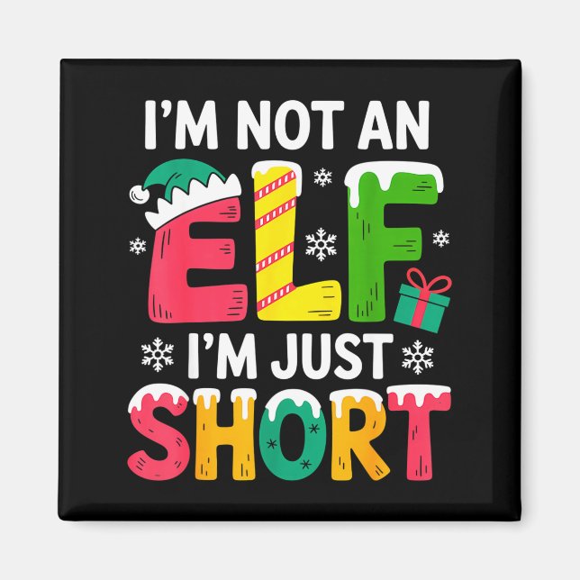 Imán Funny Christmas Family Pajamas I'm Not An Elf I'm  (Frente)