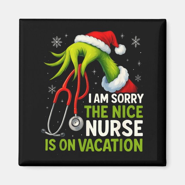 Imán Funny Christmas I Am Sorry The Niche Nurse Medical (Frente)