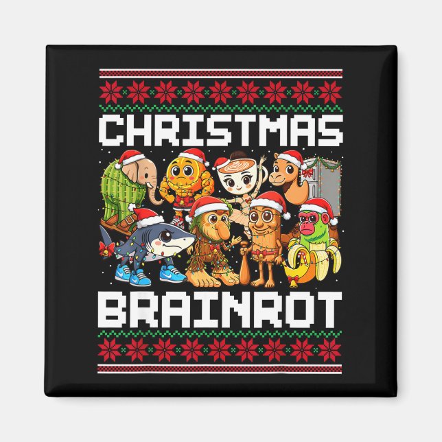 Imán Funny Christmas Italian Brain Rot For Men Women Bo (Frente)