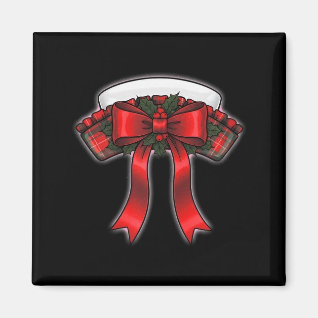 Imán Funny Christmas Nurse Nursing Cap Women Girls  (Frente)