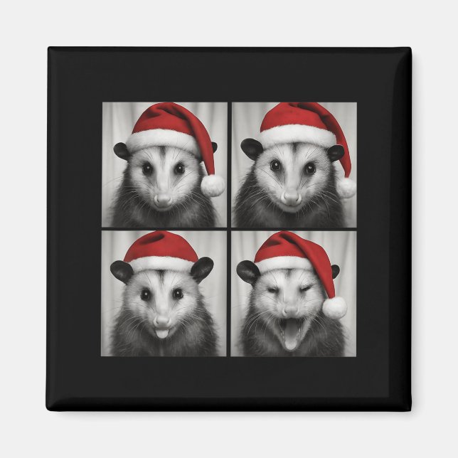 Imán Funny Christmas Ossum Santa Photo Booth  (Frente)