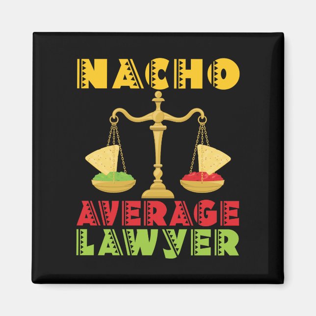 Imán Funny Cinco de Mayo para un abogado promedio de Na (Frente)