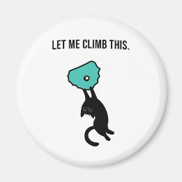 Imán Funny Climbing Cat Catches Climbing Hold