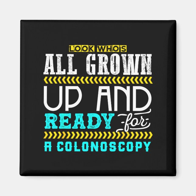 Imán Funny Colonoscopy Joke Medical Humor Checkup  (Frente)
