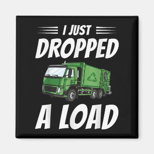 Imán Funny Conductor de Camión de Basura Costume Basura