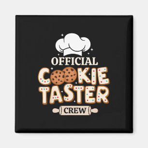 Imán Funny Cookie Taster Crew Funny Baking Team Fami