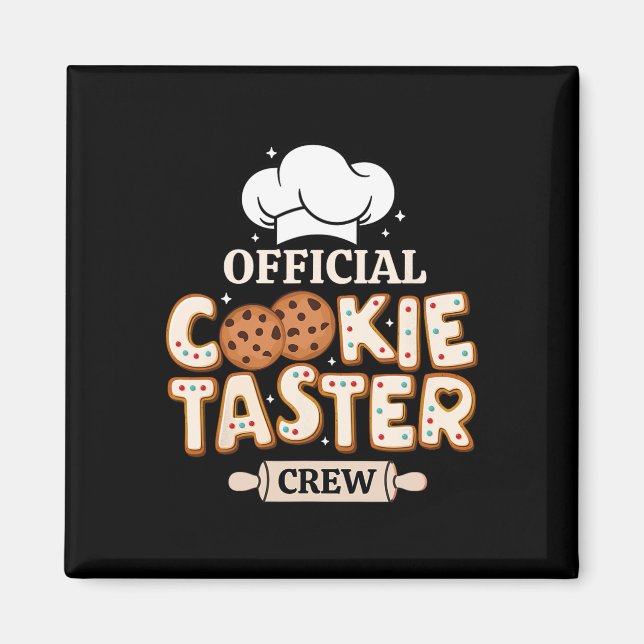 Imán Funny Cookie Taster Crew Funny Baking Team Fami (Frente)