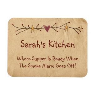 Imán Funny Country Kitchen Magnet