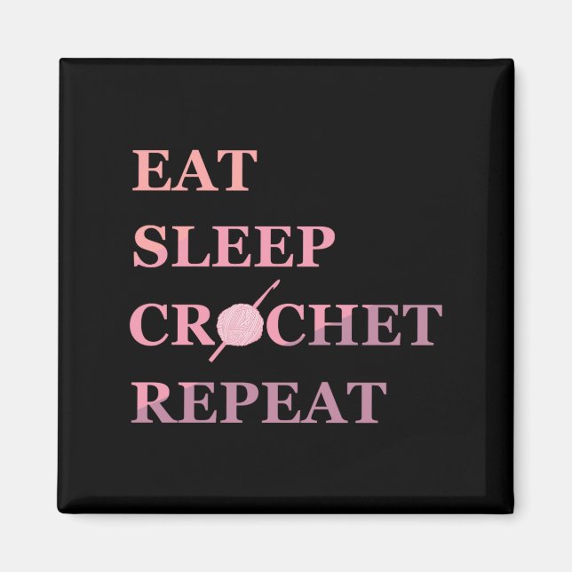 Imán Funny Crochet Quote  (Frente)