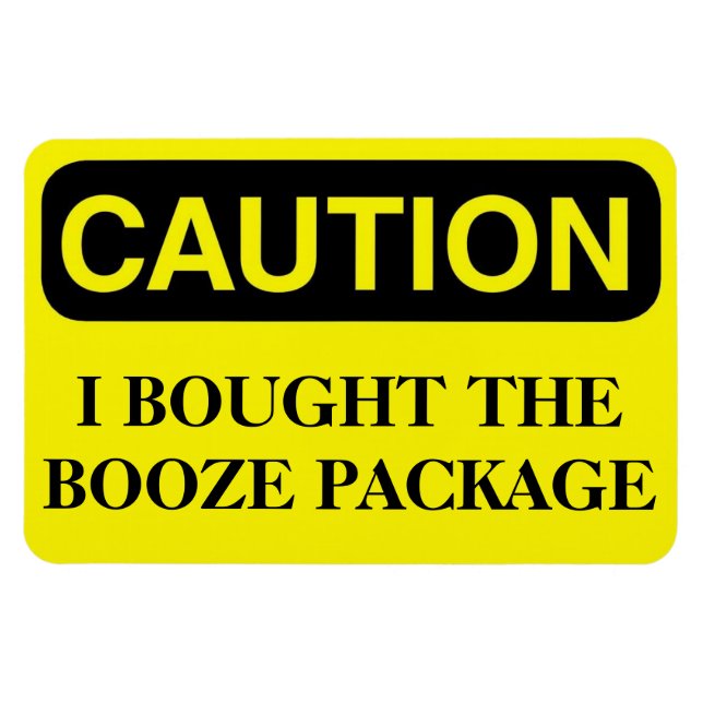 Imán Funny Cruise Cabin Door Magnet - Paquete Booze (Horizontal)