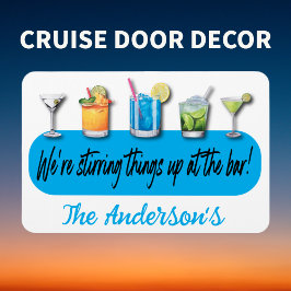 Imán Funny Cruise Ship Booze Door Decor