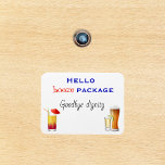 Imán Funny Cruse Door Stateroom Magnet Booze Cocktail<br><div class="desc">Este diseño se creó a través del arte digital. Puede ser personalizado en el área de proporcionar o personalizar eligiendo la opción de pulsar para personalizar y cambiando el nombre, las iniciales o las palabras. También puede cambiar el color y estilo del texto o eliminar el texto para un diseño...</div>