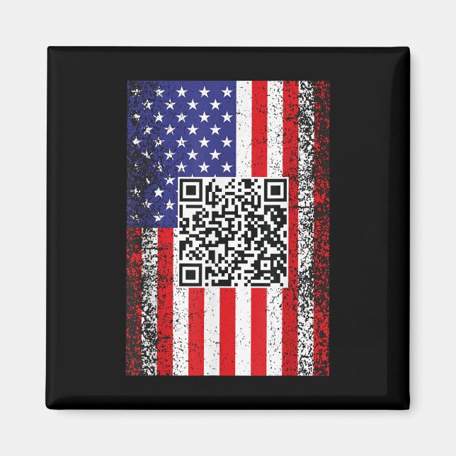 Imán Funny danza del presidente Qr Trump Code (Frente)