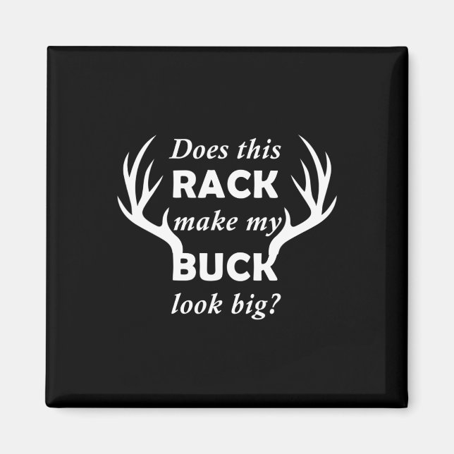 Imán Funny Deer Hunter Hunter Rack Big Buck (Frente)