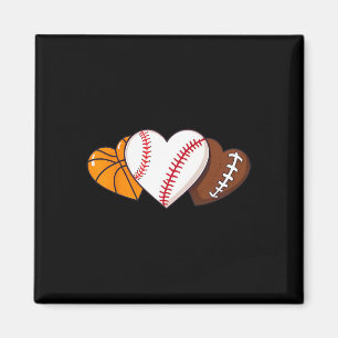 Imán Funny Día de San Valentín Sketll Vender Footll Hea
