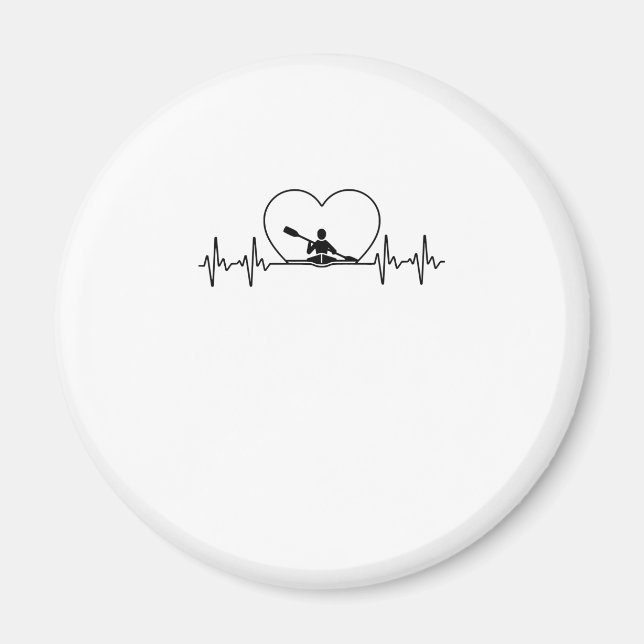 Imán Funny Diseño De Kayak Para Hombres Mujeres Paddle  (Frente)