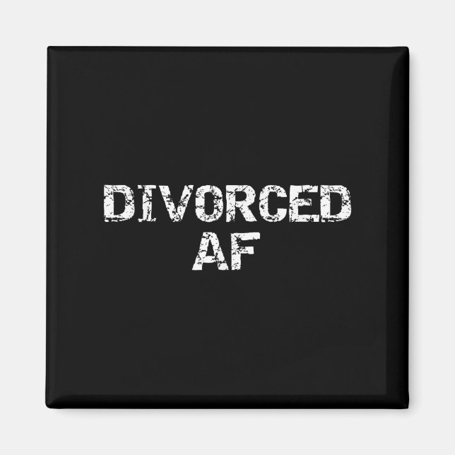 Imán Funny Divorce Gag Gift For Men Happy Celebration D (Frente)
