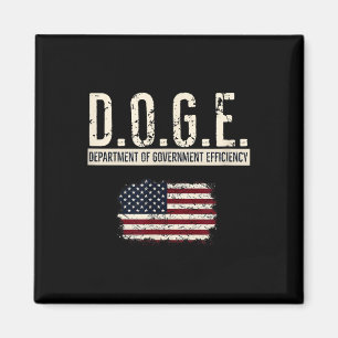 Imán Funny Doge Departamento De Eficiencia Gubernamenta