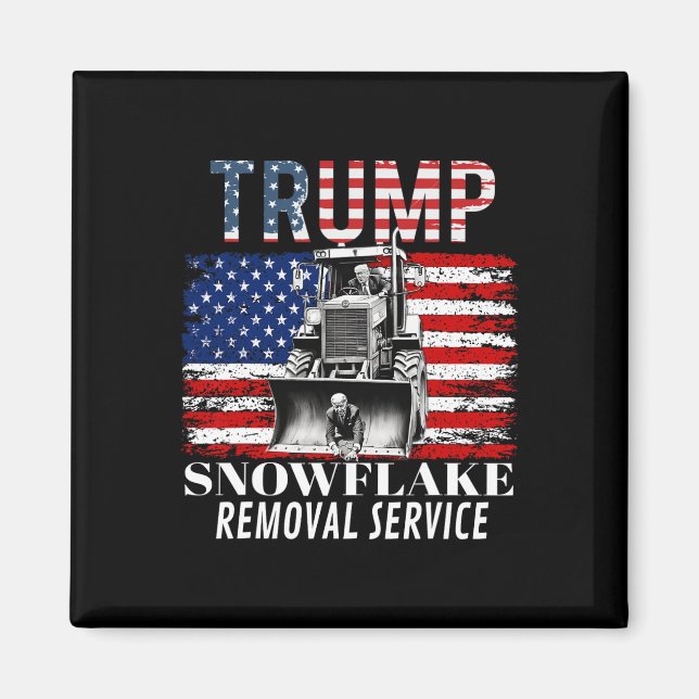 Imán Funny Donald Trump 2024, servicio de remoción de c (Frente)