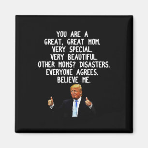 Imán Funny Donald Trump: Conservación de regalo mordaz 