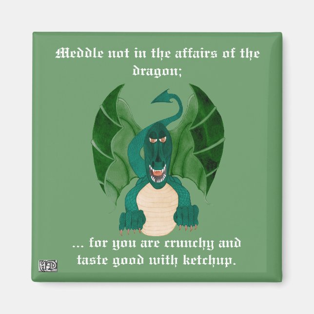 Imán Funny Dragon Magnet (Frente)