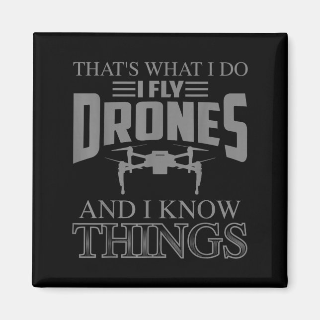 Imán Funny Drone Art For Men Women Boys Drone Racing Dr (Frente)