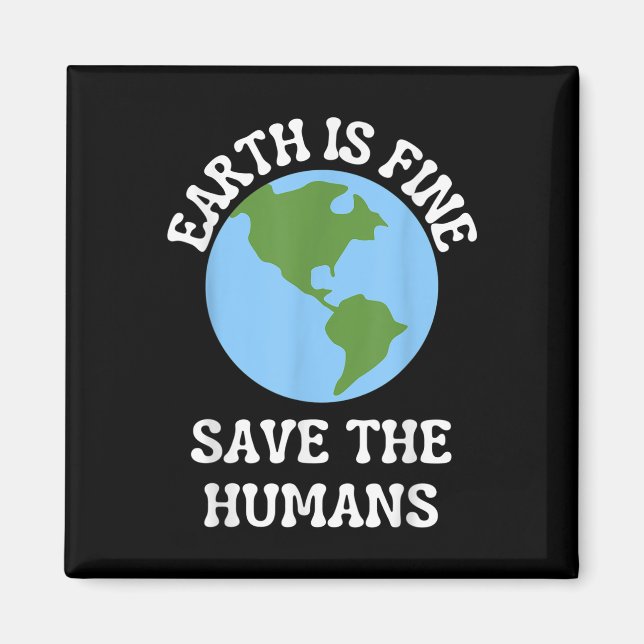 Imán Funny Earth Day Planet Environmental Protection Aw (Frente)