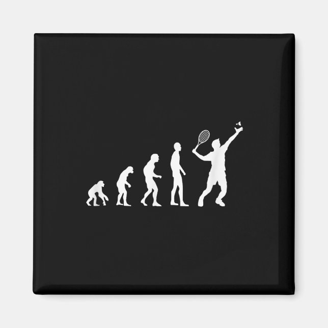 Imán Funny el transbordador de evolución de Badminton (Frente)