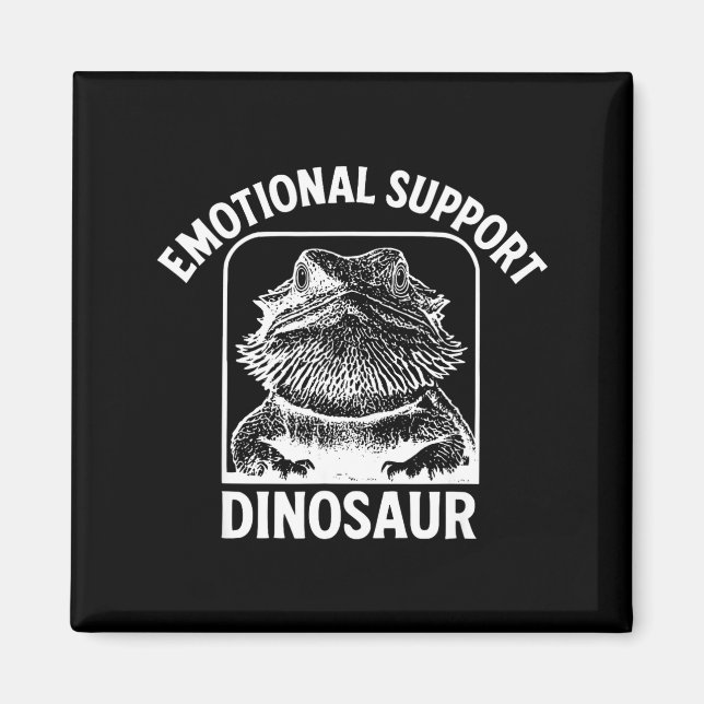 Imán Funny Emotional Suprt Dinosaur  (Frente)