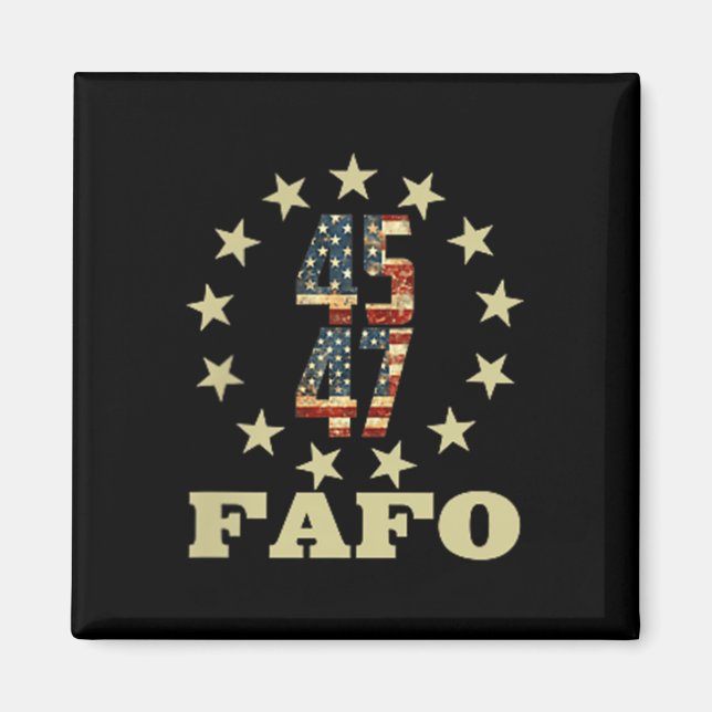 Imán Funny Fafo Trump Foto (Frente)