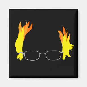 Imán Funny Fiery Hair Bernie Sanders