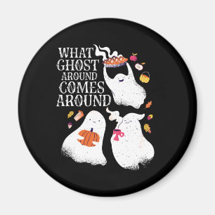 Imán Funny Fiesta de cena Ghost Pun Boo de Halloween