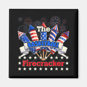Imán Funny Firecracker De Baloncesto Familiar 4 De Juli