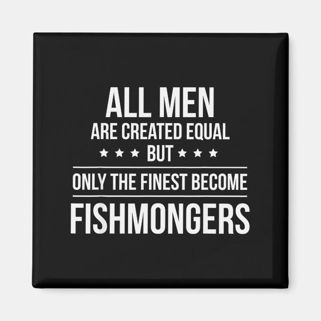 Imán Funny Fishmonger Shirt_ Perfect Job &amp; Work Gif (Frente)