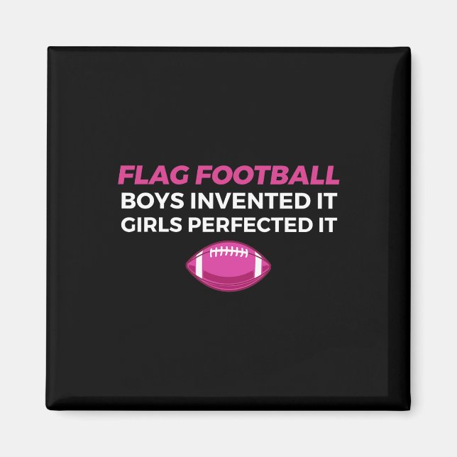 Imán Funny Flag Football Chica 1 (Frente)