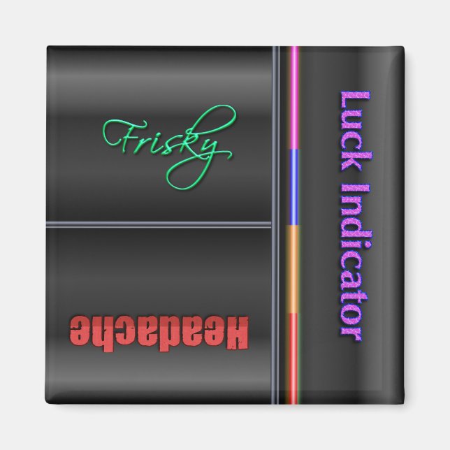 Imán Funny Flip Magnet - Luck Status (Frente)