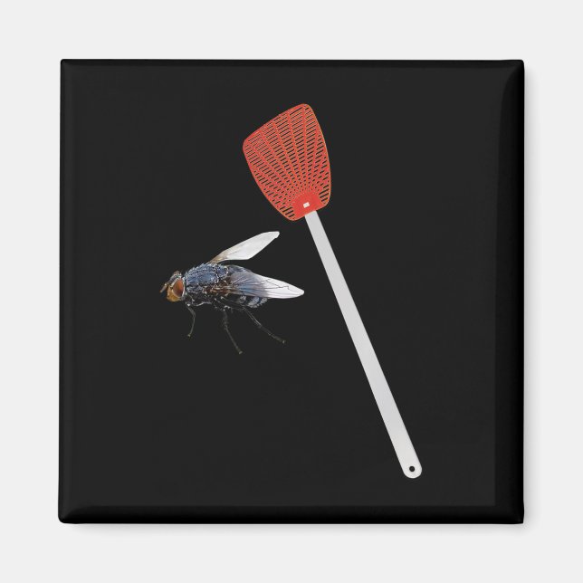 Imán Funny Fly Swatter Pro Biden Harris 2020 Debate Sar (Frente)