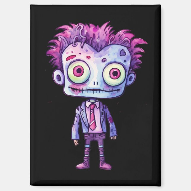 Imán Funny Frankenstein Monster Halloween Fun (Anverso)