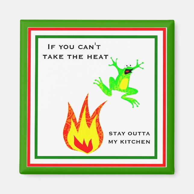 Imán Funny Frog Kitchen Magnet (Frente)