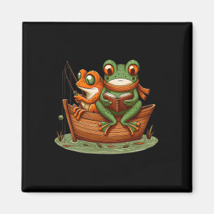 Imán Funny Frog Toshing Vintage Clic Book Toad Lov