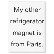 Funny From Paris Refrigerator