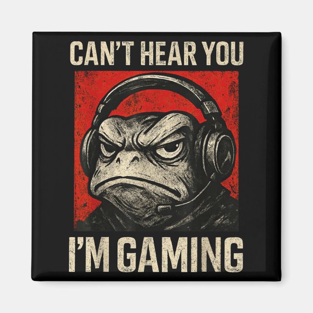 Imán Funny Gamer Mpy Frog Art Men Women Boys Video Gami (Frente)