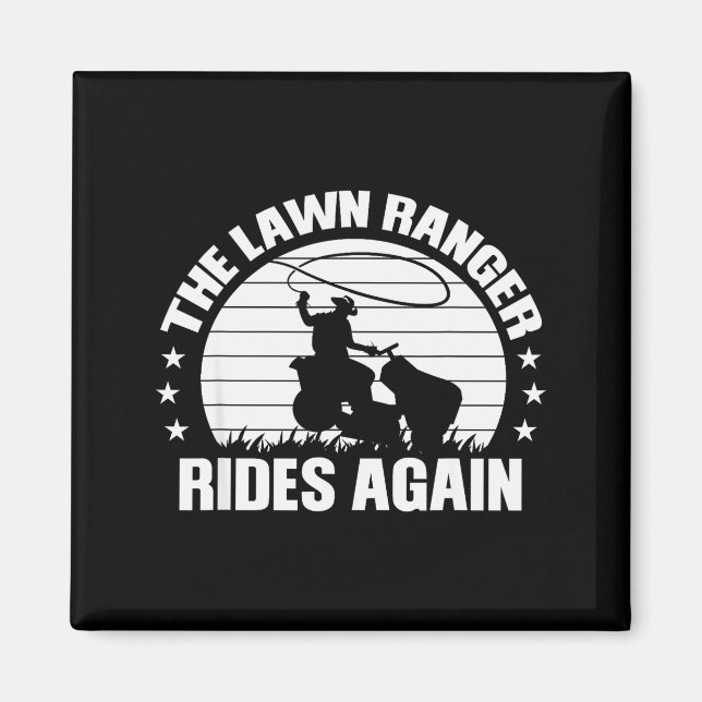 Imán Funny Garden And Mow Fields Sayings The Lawn Range (Frente)
